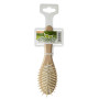 Hair brush wooden beech, small, oval, wooden needles, antistatic, travel IPPA - 1