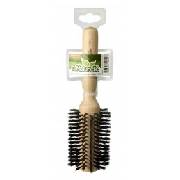 Hair brush wooden beech, very large, round, natural bristles IPPA - 1