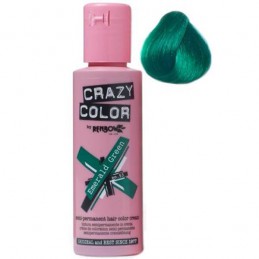 Crazy Color Semi Permanent Hair Colour Dye Cream by Renbow 53 Emer.Green CRAZY COLOR - 1
