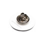 Small size round shape brooch in Black and white Kosmart - 3