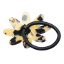 Medium size flower shape hair elastic with decoration in Tokyo blond Kosmart - 2