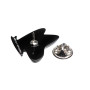 Small size butterfly shape brooch in Black Kosmart - 4