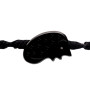 Small size hedgehog shape hair elastic with decoration in Black Kosmart - 3