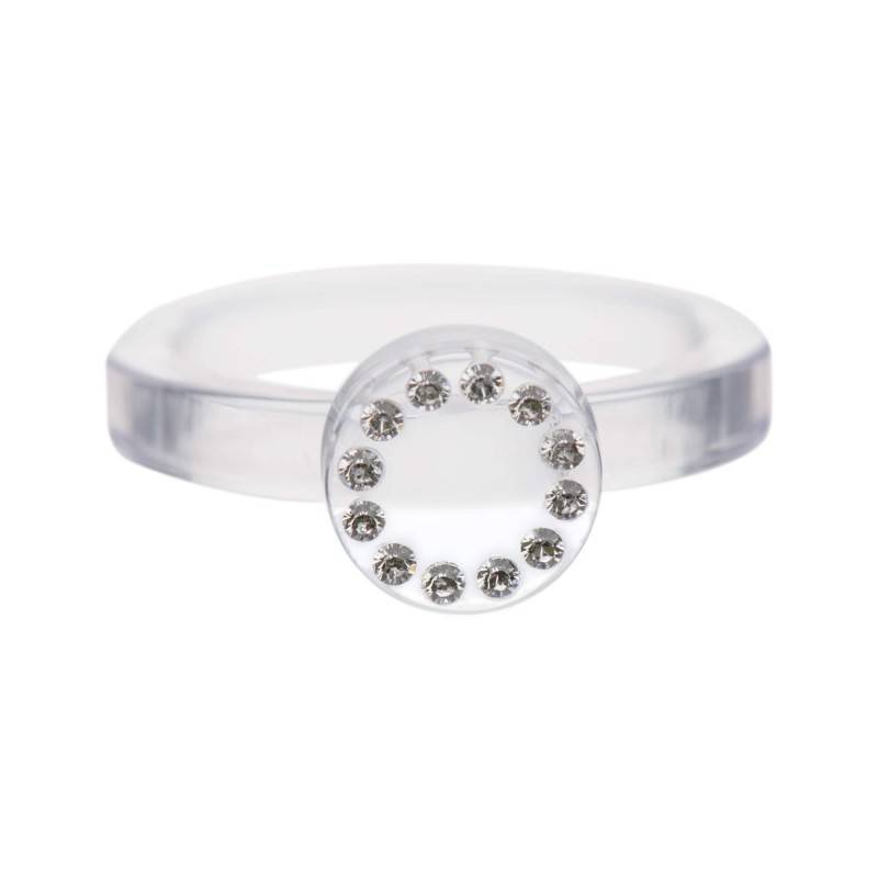 Small size round shape Metal free ring in Crystal Kosmart - 1