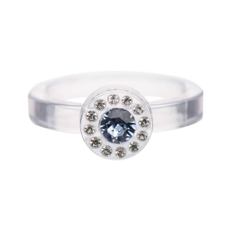 Very small size round shape Metal free ring in Crystal Kosmart - 1