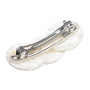 Medium size special ornament hair barrette in White pearl Kosmart - 3