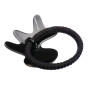 Medium size dog shape Hair elastic with decoration in ivory and black Kosmart - 3