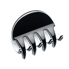 Small size regular shape Hair jaw clip in Black and white Kosmart - 1