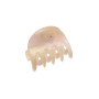 Very small size regular shape hair claw clip in Beige rainbow texture Kosmart - 1