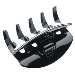 Large size regular shape Hair jaw clip in White and black Kosmart - 2