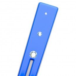 Medium size japanese stick shape Hair stick in Fluo electric blue and light grey Kosmart - 4
