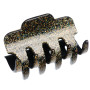 Large size regular shape Hair jaw clip in Gold glitter Kosmart - 1