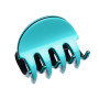 Small size regular shape Hair jaw clip in Turquoise and black Kosmart - 1