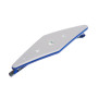 Small size special ornament Bobby pin in Light grey and fluo electric blue Kosmart - 1