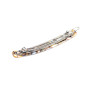 Small size skinny rectangular shape hair clip in Onyx Kosmart - 2