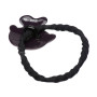 Medium size animal shape hair elastic with decoration in pink and dark violet Kosmart - 2