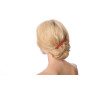 Medium size long and skinny shape Hair barrette in Marlboro red and black Kosmart - 3