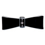 Medium size bow shape Hair elastic with decoration in Black and white Kosmart - 2