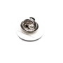 Small size round shape brooch in Black and white Kosmart - 3