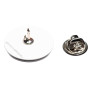 Small size round shape brooch in Black and white Kosmart - 4