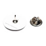 Small size round shape brooch in Black and white Kosmart - 3