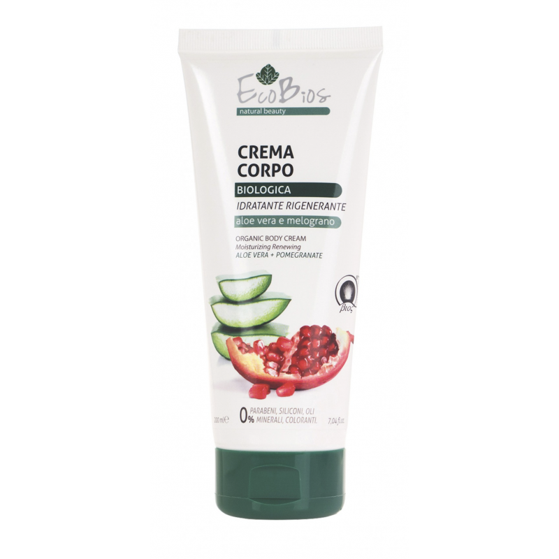 EcoBios Aloe & Pomegranate Organic Body cream  200 ml moisturizing - regenerating ERBORISTICA - 1
