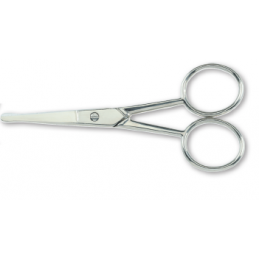 Nose scissors carbon steel, nickel plated, straight blades  3,5'' Kiepe - 1