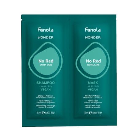 Wonder No Red Shampoo+Mask, 15ml+15ml, Tester