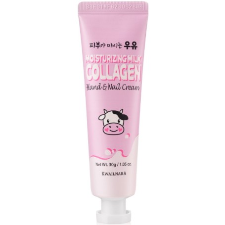 Kwailnara Moisturizing Milk Collagen Hand & Nail Cream, 30g