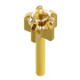 24 CT Gold Plate Studs Caflon - 1