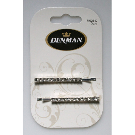 2pk 5.5cm Rhinestone Bobby Pins DENMAN - 1