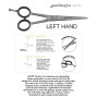 SCISSORS LEFT HANDE GALAXIS SERIE SATIN Kiepe - 1