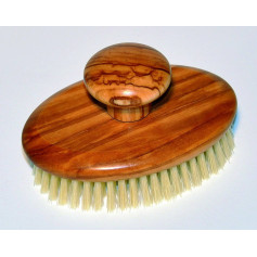 Massage brush with natural bristles bright 127 x 68 mm. 10 rows. KELLER - 1